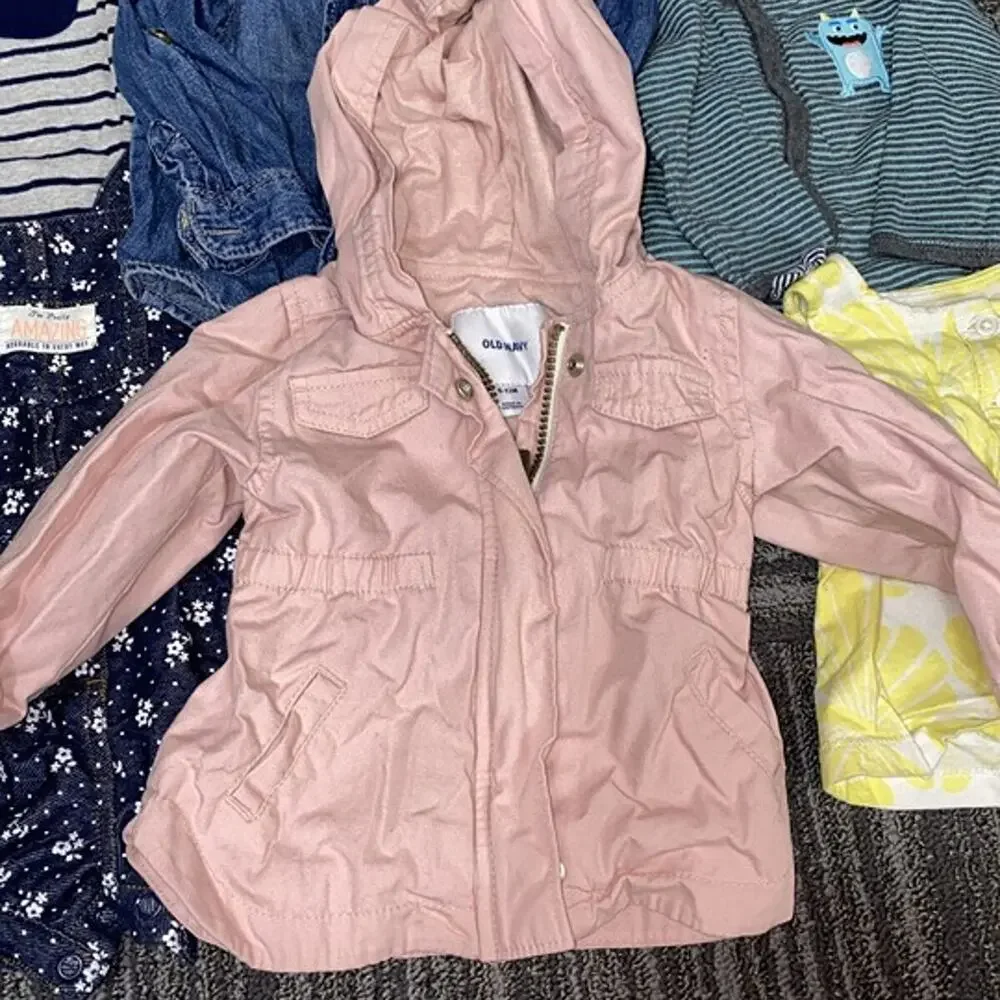 6 Piece Baby Clothing Bundle 9 Months Old Navy Carter’s Jacket Overalls Pajamas